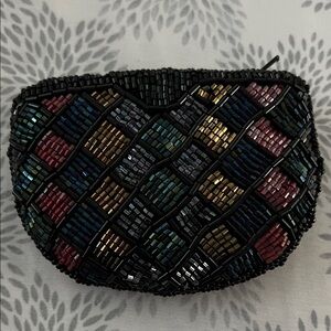 Multicolor Beaded Coin Purse